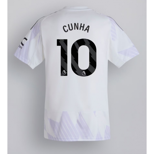 Billige Fotballdrakt Manchester United Matheus Cunha #10 Replika Bortedrakt 2025-26 Kortermet Billige Fotballdrakt Manchester United Matheus Cunha #10 Replika Bortedrakt 2025-26 Kortermet